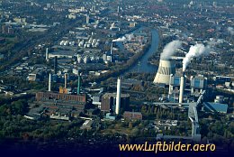 Aerial photo Power Plant Reuter