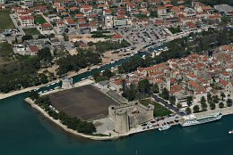 Aerial photo Trogir castle